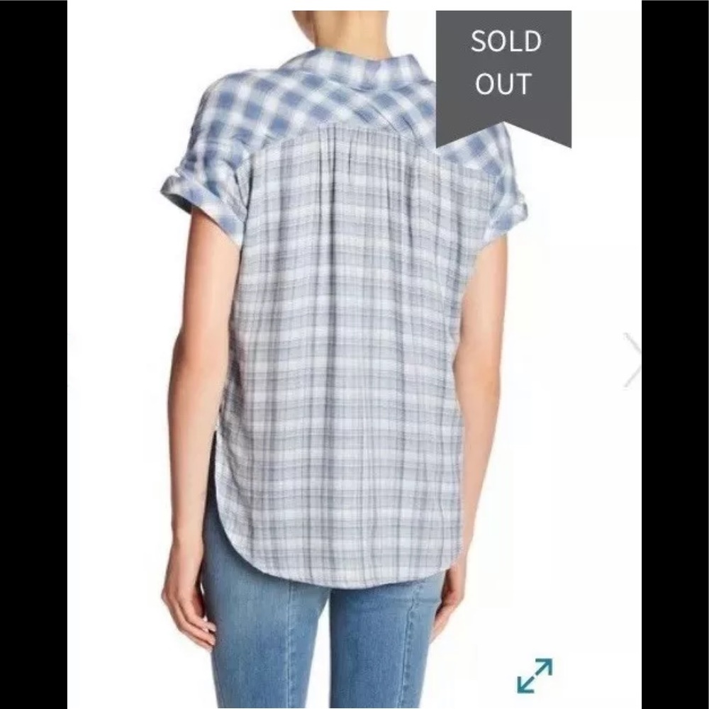 William Rast Plaid Button Down Short Sleeves Shir… - image 8